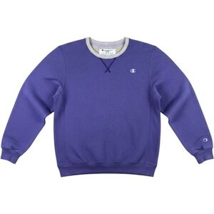 Champion Sweatshirt Mens 2XL ECO Authentic Crew Neck Long Sleeve Purple